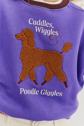 Poodle Giggles sweatshirt